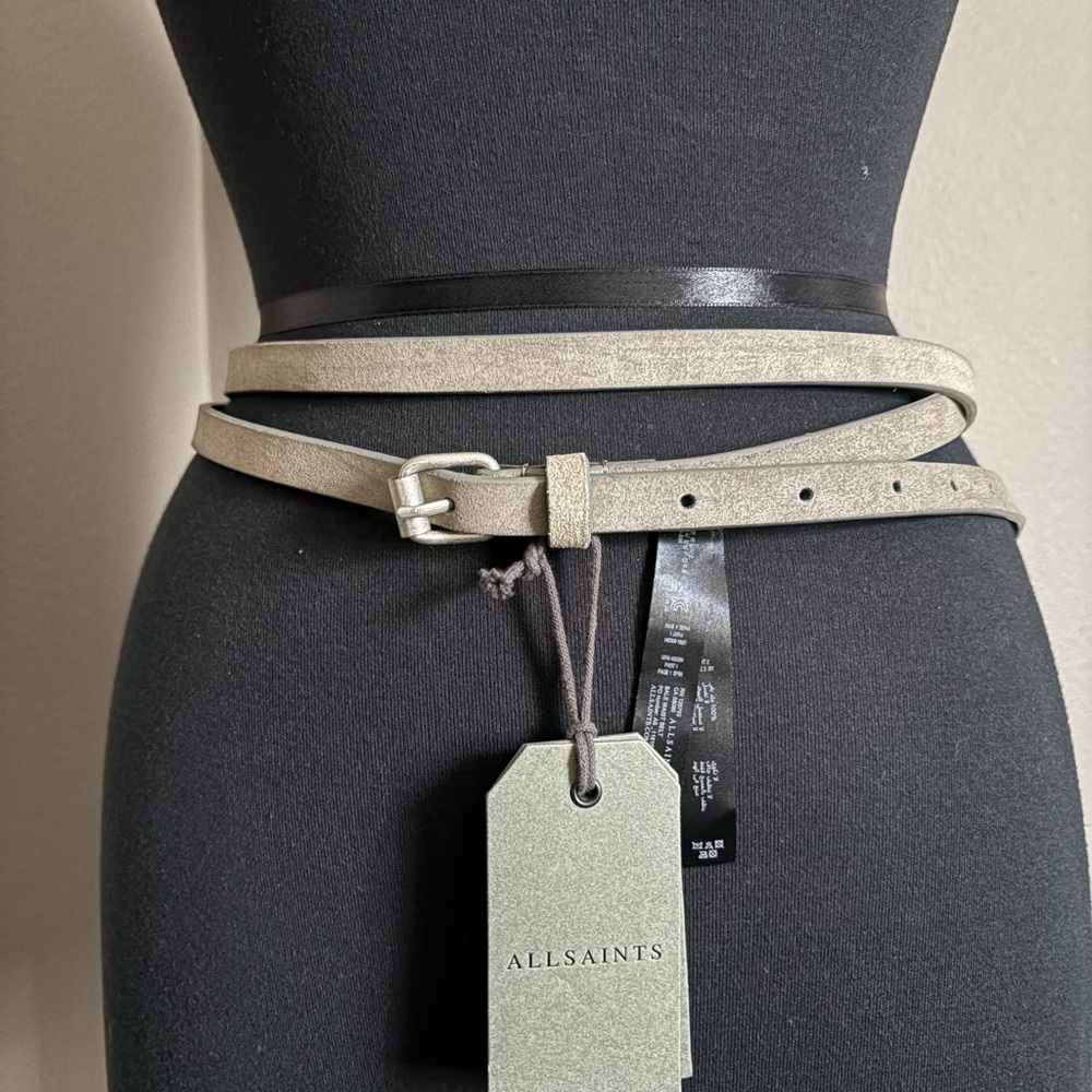 All Saints Mid-Grey Belt